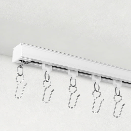 Direct Mount Heavy Duty Aluminum Curtain Track System（Hook Gliders）