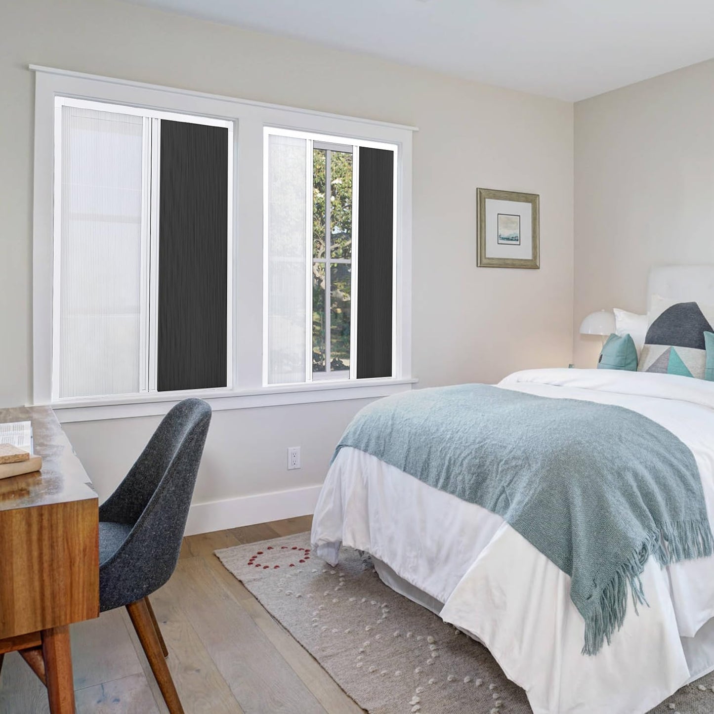 Day & Night Cordless Cellular Shades - Dual Sheer & Blackout Honeycomb Blinds (Custom Size)