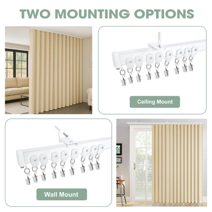 Flexible Aluminum Bendable Track (Clip Gliders)