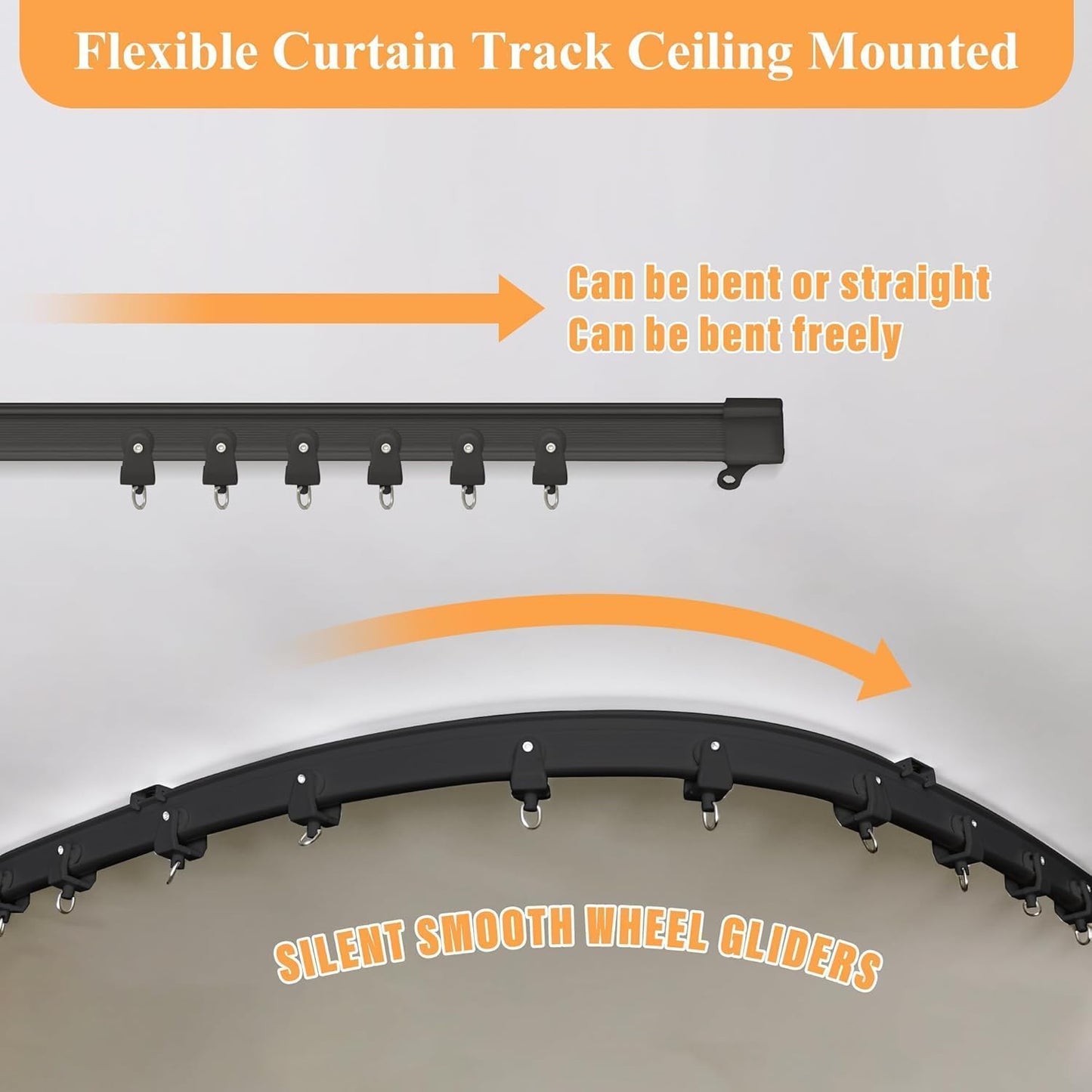 Beni Series: Black Ultra Flexible Bendable Track Set