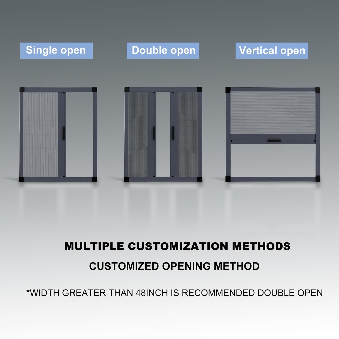 No-Drill Retractable Window Screen - Custom Folding Mesh & Aluminum Frame