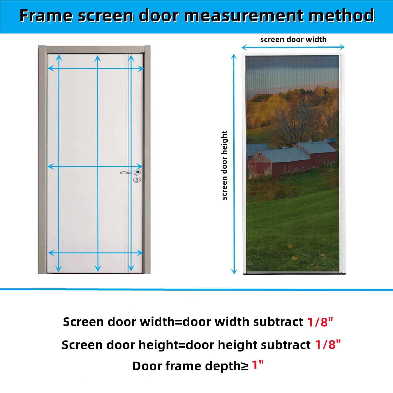 Retractable Screen Door （0.11in Low Track） - CurtainsArt