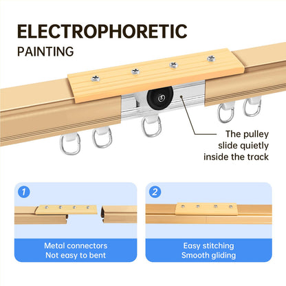 Ceiling or Wall Curtain Track（Golden）