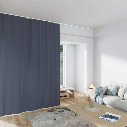 （Dark-grey）Benny Thermal Textured Woven Blackout Divider Curtain