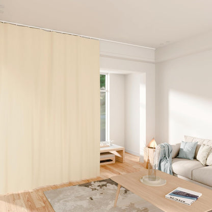 （Beige）Benny Thermal Textured Woven Blackout Divider Curtain