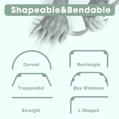 Flexible Aluminum Bendable Track (Clip Gliders)