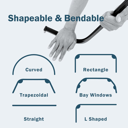 Flexible Aluminum Bendable Track (Hook Gliders)