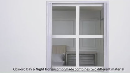 Day & Night Cordless Cellular Shades - Dual Sheer & Blackout Honeycomb Blinds (Custom Size)