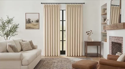 （Grey）Total Blockout Pinch Pleat Curtains