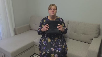 (Black)High-Density Silk-Look Blackout Divider Curtain & White Track Kit