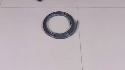 (Track-grey)High-Density Silk-Look Blackout Divider Curtain & Black Track Kit