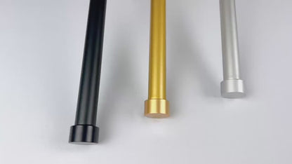 Curtains Rods for Windows 1 Inch Thick Heavy Duty Metal Curtain Rod with Curtain Rings with Clips Sets